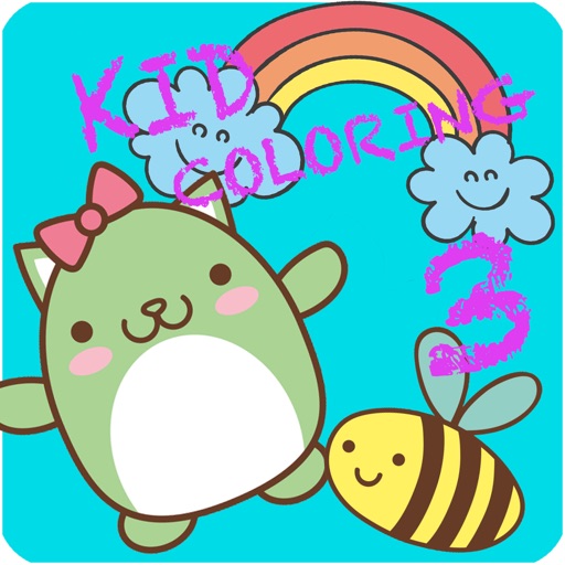 Kid Coloring 3 - Painting for kids free game Icon
