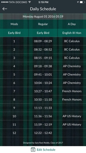 Ursuline Merici Schedule(圖2)-速報App