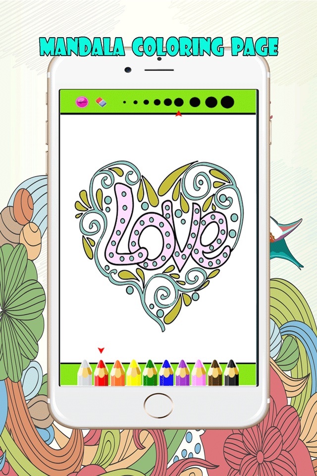Mandalas and Florist Coloring Book For Adult : Best Colors Therapy Stress Relieving  Free screenshot 3