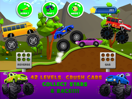 Скачать игру Monster Trucks Kids Racing Game