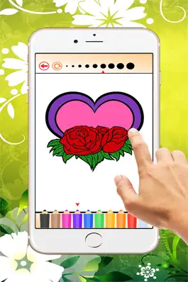 Game screenshot The Valentines Coloring Book: Learn to color and draw Valentine's Day card, Free games for children mod apk