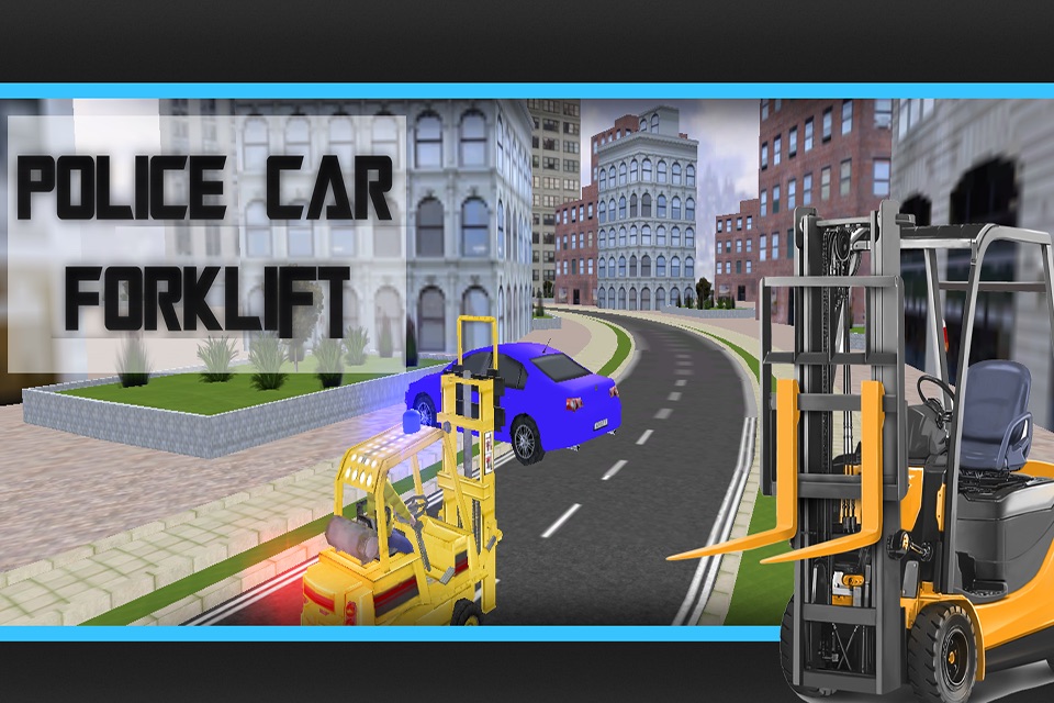 Police Car Forklift Simulator 3D screenshot 3