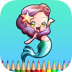 Activities of Mermaid Coloring Book For Girls: Learn to color and draw a Mermaid, Free games for children