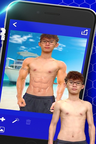 Make me BodyBuilder! - Get Handsome Body with Six Pack and Biceps Camera Photo Stickers Free screenshot 2