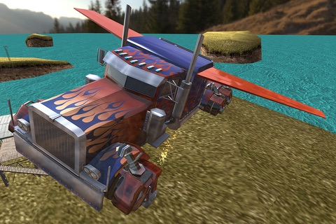 Flying Truck & Tank Air Attack - All in One Flying Train, Flying Tank & Flying Truck In this Jet flight Simulator Game screenshot 3