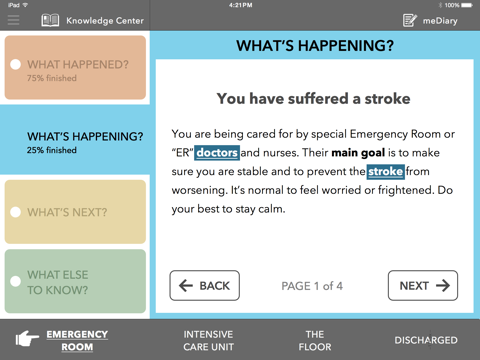 StrokeApp - Helping patients & caregivers become fluent in the language of stroke. screenshot 3