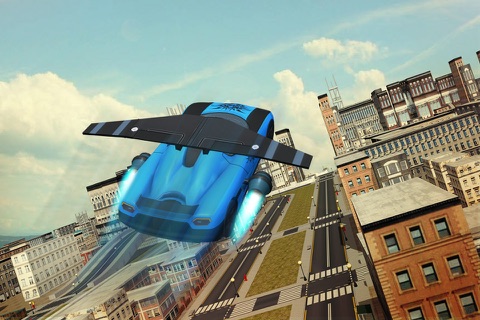 Free Flying Racing Car Driving screenshot 2