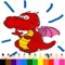 Dragon Coloring Book - Drawing Pages and Painting Educational Learning skill Games For Kid & Toddler
