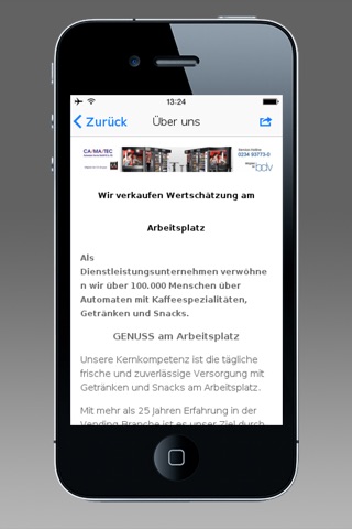 Camatec Automaten-Service GmbH screenshot 2