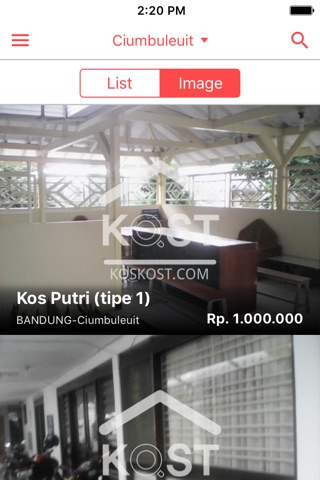 KosKost - Sewa kosan, kamar screenshot 2