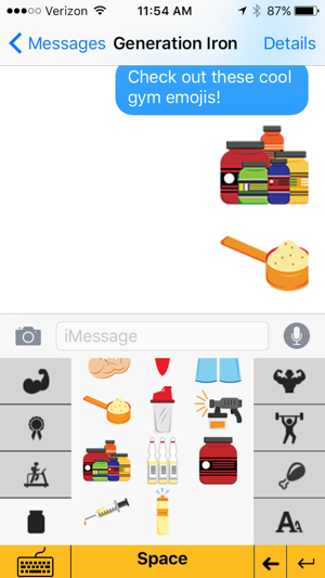 Gymoji - Bodybuilding Emoji Keyboard(圖2)-速報App