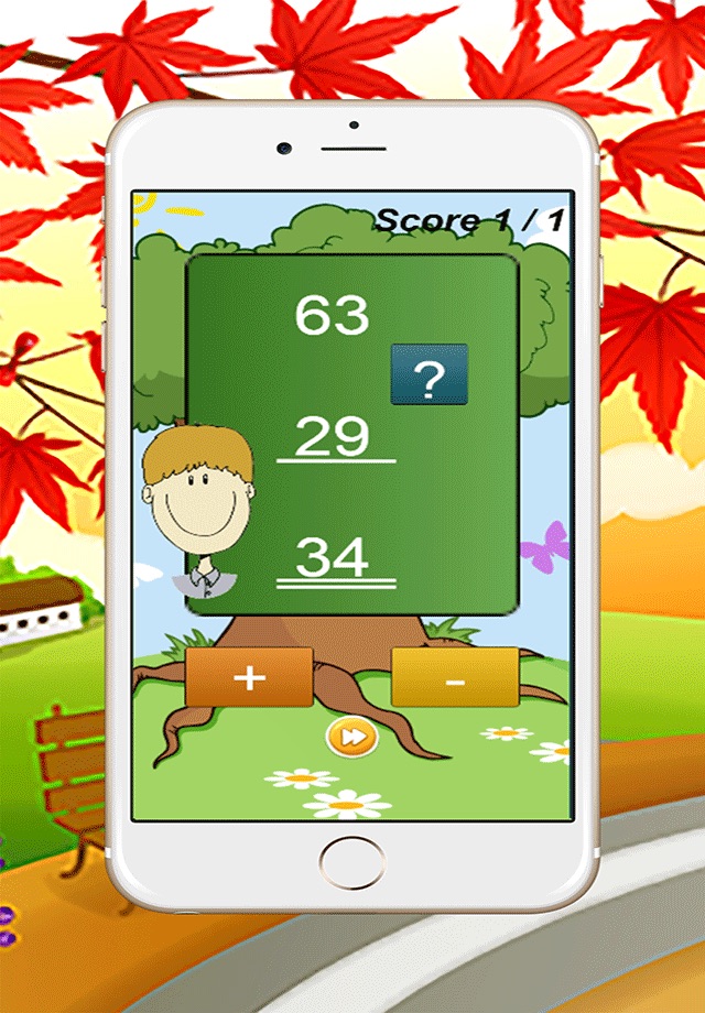 Addition subtraction math - education games for kids screenshot 2