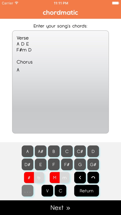 chordmatic - chord transposer to transpose chords on your phone! screenshot-0