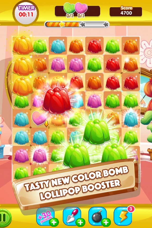 Gummy Pop World Mania - Fun New Free Matching Game screenshot 2