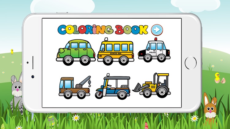 Free Car Coloring Book for Kids Game