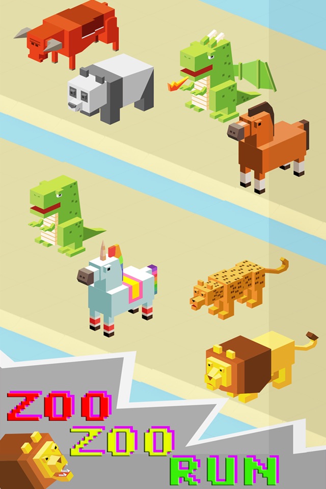 Road Stampede - Sky Zoo Safari In Smashy City screenshot 4