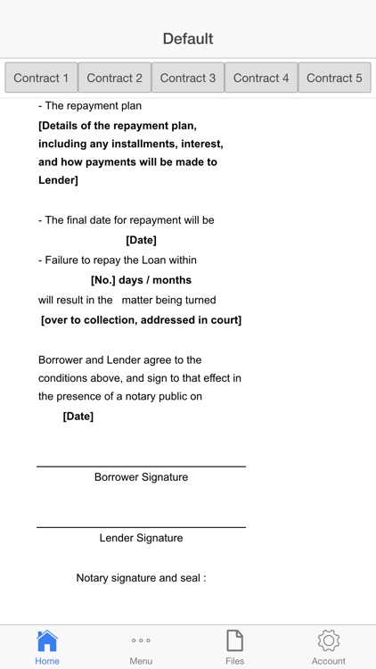 Loan Contract