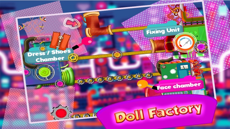 Girl's Fashion Doll Factory Simulator - Dress up & makeover customized dolly in this doll maker game