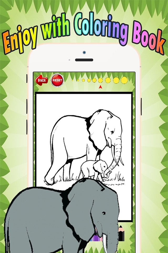 Wild animals Coloring Book: These cute zoo animal coloring pages provide learning skill games free for children and toddler any age screenshot 4