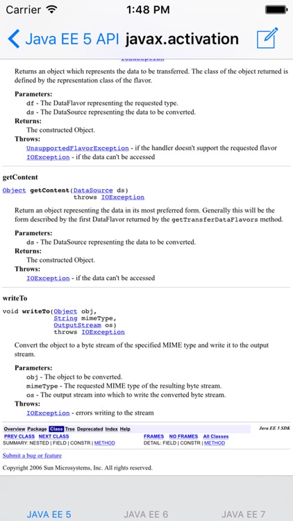 Java Platform, Enterprise Edition 5/6/7 API Specification screenshot-4