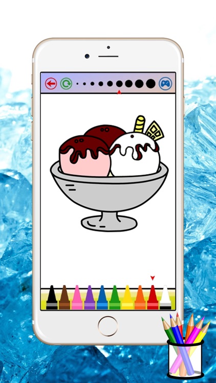 ice cream coloring book for kids