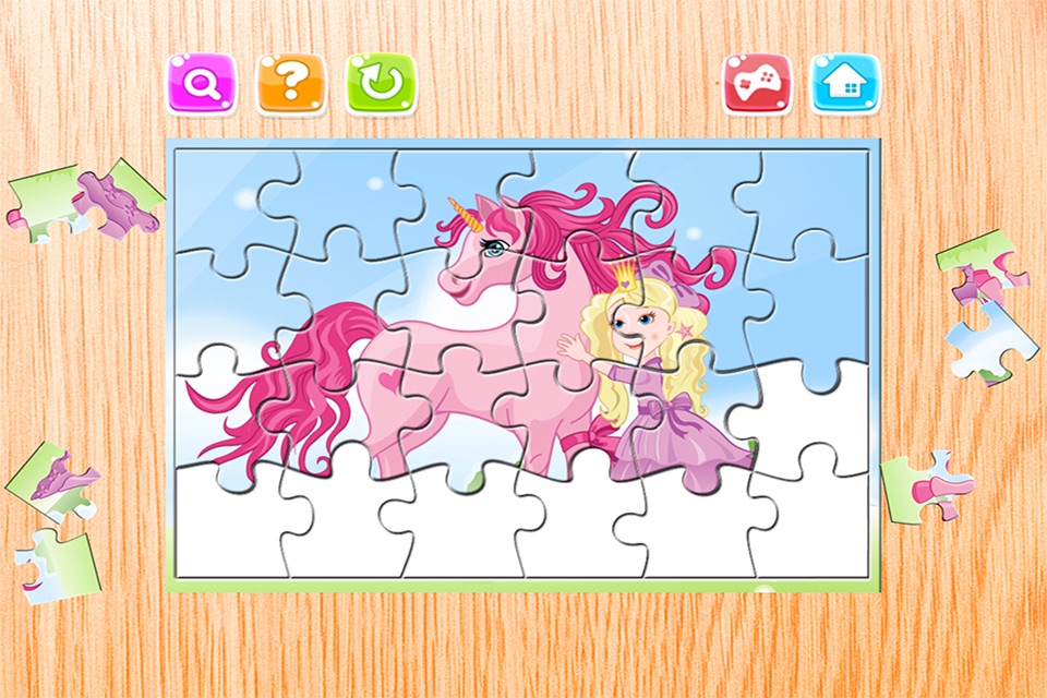 Princess Pony Puzzles - Jigsaw Puzzle for Kids and Toddlers who Love Little Horses and Unicorn Ponies for Free screenshot 4