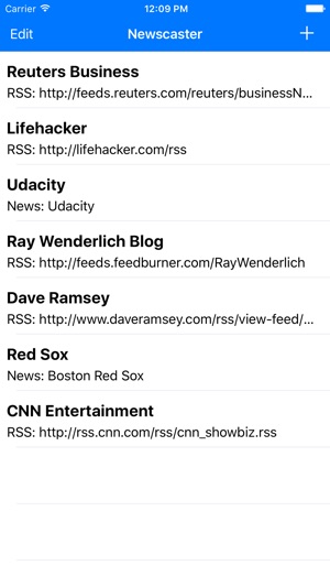 Newscaster - Text to Speech RSS Reader