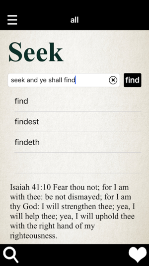 Ye Shall Find - for iPhone