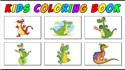 How to cancel & delete dragon coloring book - dragons new best games Learning Book for Kids from iphone & ipad 1