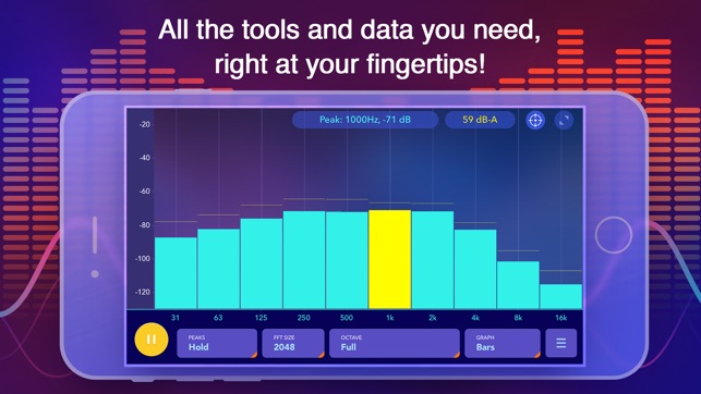 Octave Band Real Time Frequency Analyzer and Sound Level Met(圖3)-速報App