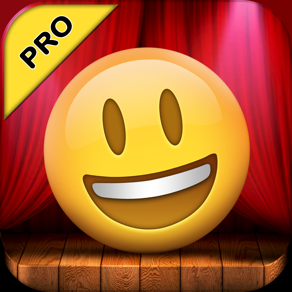 Talking Emoji Pro - Send Video Texting Emoticons using Voice Changer and Dash Emoji Geometry Stick Game App Icon