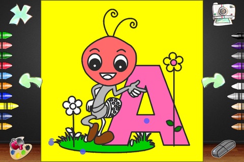 Alphabets & Numbering Coloring Pages screenshot 3