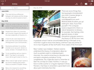 Screenshot 1 Chronicle - A Personal Journal / Writing Diary iphone