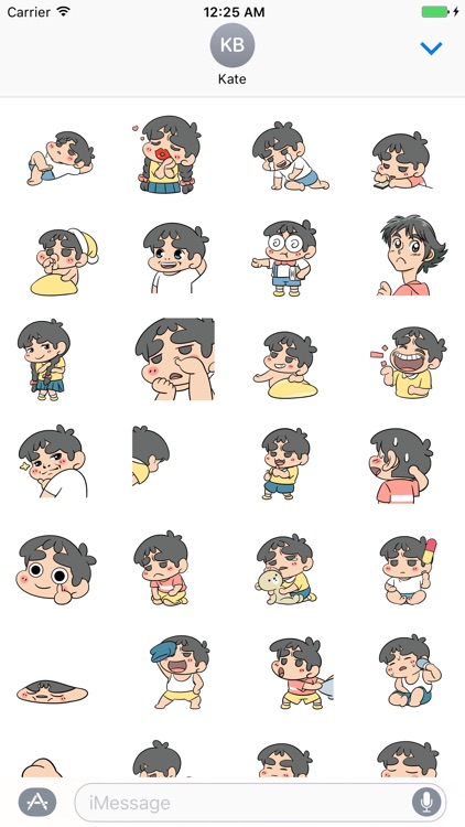 Funny Rascal Boy Animated Emoji for iMessage by Hang Nguyen