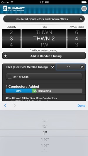 Conduit Fill Tracker(圖4)-速報App