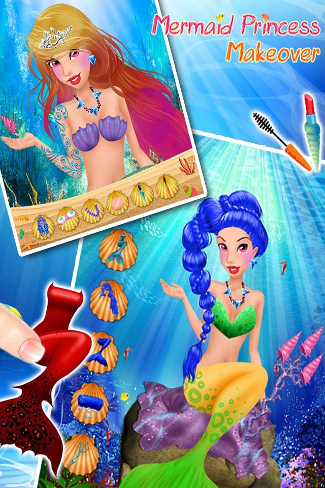 Mermaid Princess Makeover - Girls Game for Kids screenshot 4