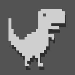Dinosaur Widget Jumping Steve: 8bit Game