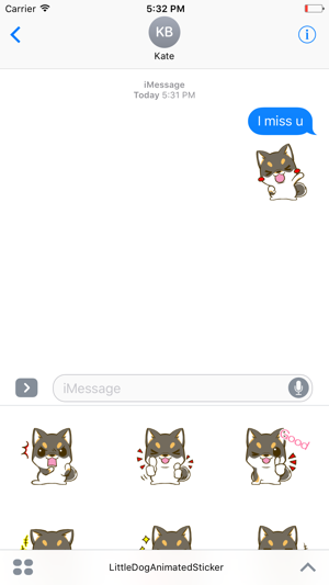 Little Dog Animated Sticker(圖1)-速報App