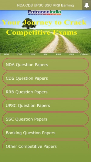 NDA CDS UPSC SSC RRB IBPS Exam Papers