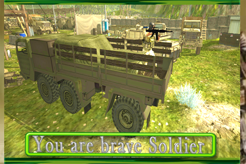 Military Cargo Transport Truck - Army 3D Offroad 4x4 Drive screenshot 3