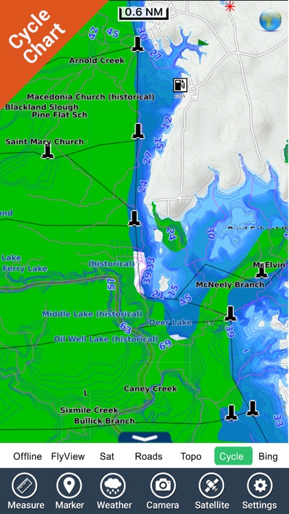 Toledo Bend Texas HD - GPS chart Navigator screenshot-3