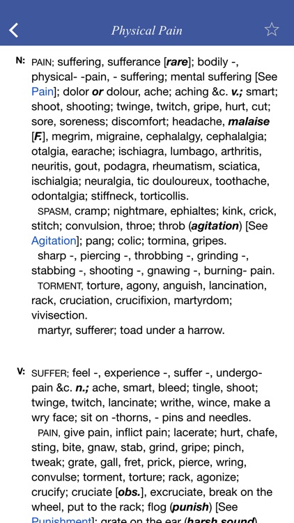 English Thesaurus: general ideas classified