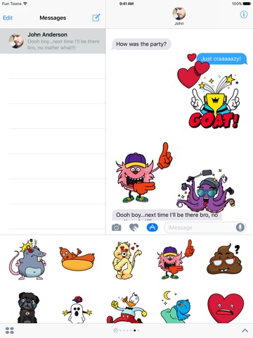 Fun Toons stickers: Mega fun for your daily chats! screenshot 2
