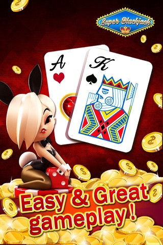 Super BlackJack Mania - Free 21 las vegas casino poker game screenshot 2