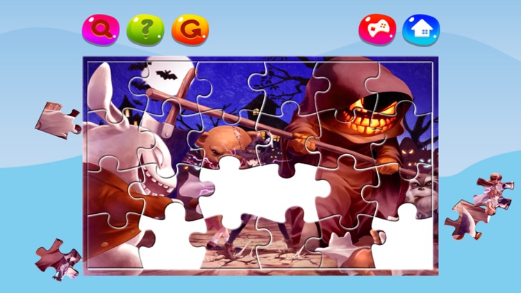 Cartoon Jigsaw Puzzles Box for Happy Halloween