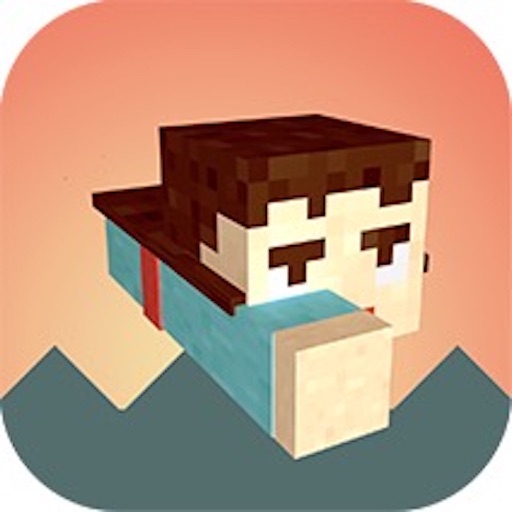 Cube Man Ride Across Spike World iOS App