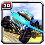 Flying Monster Truck Adventure  Lorry driving