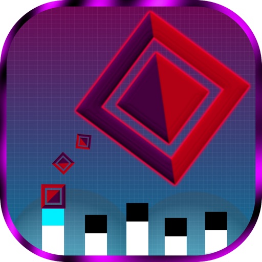 Jumping Square Hang Time iOS App
