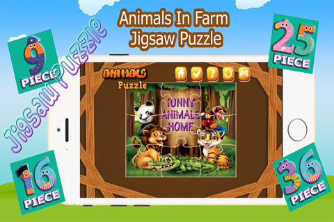 Animals In Farm Jigsaw Puzzle screenshot 2