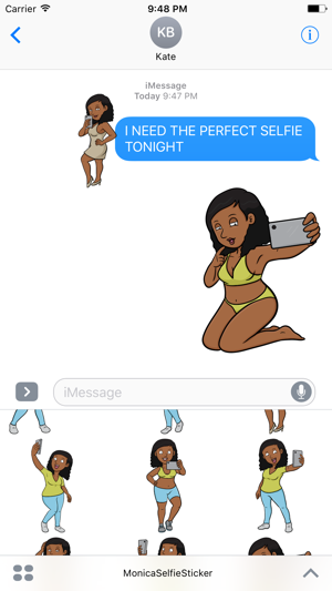 Monica Selfie Stickers - Black Girl Edition(圖1)-速報App